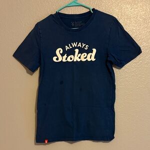 Dutch Bros Always Stoked Navy Blue T-Shirt